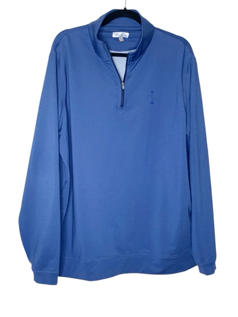 Peter Millar Royal Blue Half-Zip Pullover Sweater - Picture 2 of 2